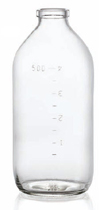 500 ml infusion vial, clear, type 2 moulded glass