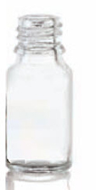10 ml dropper bottle, clear, type 3 moulded glass