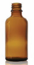 5 ml dropper bottle, amber, type 3 moulded glass