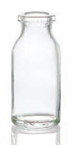 15 ml injection vial, clear, type 3 moulded glass
