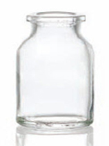30 ml injection vial, clear, type 2 moulded glass