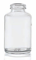 80 ml tablet jar, clear, type 3 moulded glass
