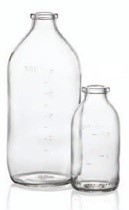 Picture of 100 ml infusion vial, clear, type 1 moulded glass
