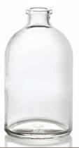 Picture of 100 ml injection vial, clear, type 1 moulded glass