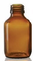 Picture of 100 ml veral bottle, amber, type 3 moulded glass