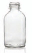 Picture of 100 ml syrup bottle, clear, type 3 moulded glass