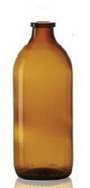 Picture of 1000 ml infusion vial, amber, type 2 moulded glass