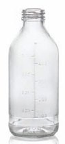Picture of 1000 ml plasma bottle, clear, type 1 moulded glass