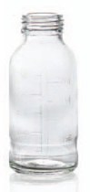Picture of 1000 ml plasma bottle, clear, type 2 moulded glass