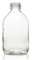 Picture of 120 ml syrup bottle, clear, type 3 moulded glass