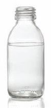 Picture of 125 ml syrup bottle, clear, type 3 moulded glass