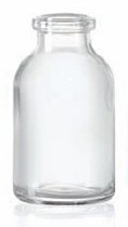 Picture of 15 ml aerosol bottle, clear, type 3 moulded glass