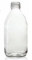 Picture of 200 ml syrup bottle, clear, type 3 moulded glass