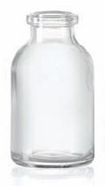Picture of 24 ml aerosol bottle, clear, type 3 moulded glass