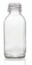 Picture of 25 ml syrup bottle, clear, type 3 moulded glass