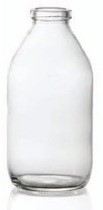 Picture of 250 ml infusion vial, clear, type 3 moulded glass