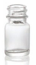 Picture of 3/5 ml diagnostic bottle, clear, type 1 moulded glass