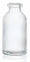 Picture of 30 ml aerosol bottle, clear, type 3 moulded glass