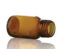 Picture of 30 ml syrup bottle, amber, type 3 moulded glass