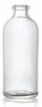 Picture of 37 ml aerosol bottle, clear, type 3 moulded glass
