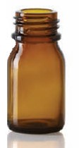 Picture of 4 ml dropper bottle, amber, type 3 moulded glass