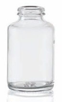 Picture of 40 ml tablet jar, clear, type 3 moulded glass