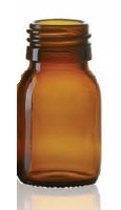 Picture of 45 ml syrup bottle, amber, type 3 moulded glass