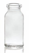 Picture of 5 ml injection vial, clear, type 3 moulded glass