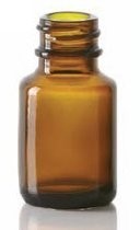 Picture of 10/15 ml diagnostic bottle, amber, type 1 moulded glass