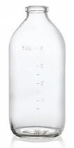 Picture of 500 ml infusion vial, clear, type 2 moulded glass