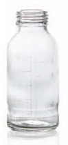 Picture of 500 ml plasma bottle, clear, type 3 moulded glass
