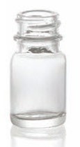 Picture of 6/8 ml diagnostic bottle, clear, type 1 moulded glass
