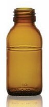Picture of 90 ml syrup bottle, amber, type 3 moulded glass